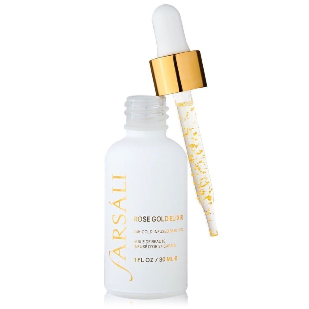 NIB FARSÁLI Rose Gold Elixir Radiating 24k Gold-Infused Moisturizer